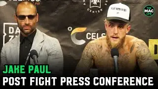 Jake Paul reacts to Nate Diaz fight & choke: He was legit choking me | Post Fight Press Conference