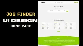 Job App Homepage Design in Figma - Part 2