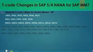 41) S/4 HANA Vs ECC Changes for SAP MM Overview. #sap #sapmm #sapmaterialmanagement #sapmmtraining