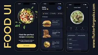 Flutter Animation Tutorial: Delicious Food UI Design for Your App