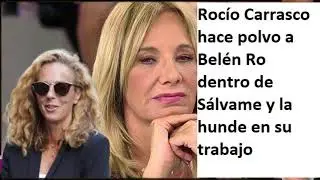 Rocío Carrasco hace polvo a Belén Ro dentro de Sálvame y la hunde en su trabajo