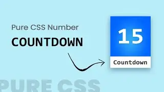 Number Countdown Animation in Html CSS | CSS Countdown Timer