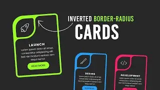 CSS Inverted Border Radius Cards | Curve Outside | Code With Developer