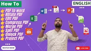 How to Convert PDF to Word and edit for Free (Rotate, Watermark, Merge, Split, Unlock)