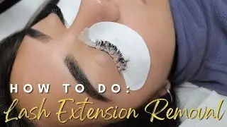 How to do an eyelash extension removal beginner lash artists