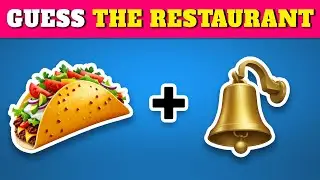 Guess the Fast Food Restaurant by Emoji 🍔🍕| Quiz Rainbow