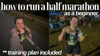 I Ran My First Half Marathon (as a total beginner)🏃🏻‍♀️💨 training plan, running tips, shoe recs