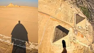 Flying a Wingsuit Over the Pyramids of Egypt