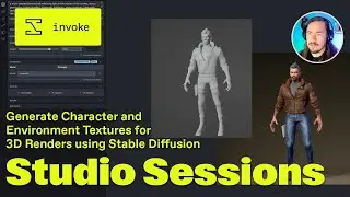 Generate Character and Environment Textures for 3D Renders using Stable Diffusion | Studio Sessions