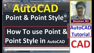 Point Command and Point style in AutoCAD  || How to change point style in AutoCAD