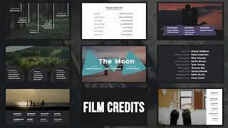 Film and Movie Credits | After Effects and Premiere Pro Template (AE & PP Video Template)