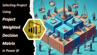 Power BI: Project Weighted Decision Matrix Dashboard #projectmanagement