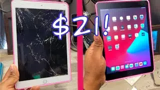 How to fix your Cracked Ipad screen for $21!!  (Gen 6 A1893)