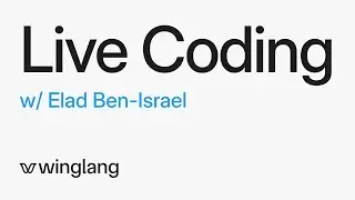 Wingly Update #32: Elad Ben-Israel Live Hacking on a Langchain Integration for Wing using TypeScript