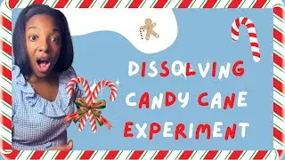 STEAM Holiday Learning: Dissolving Candy Cane Experiment | Kitchen Activity for Kids