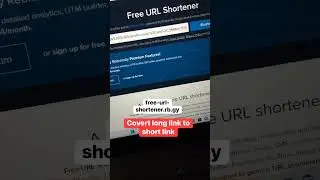 Convert long link to short link using free tool | how to create short link