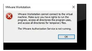 How to fix The VMware Authorization Service is not running  [fixed]