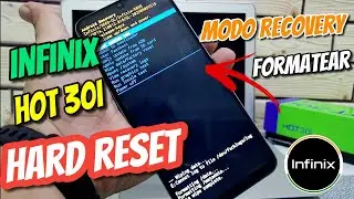 Formatear *hard reset* INFINIX HOT 30i y mas Modo recovery Android 13 y mas Quitar clave