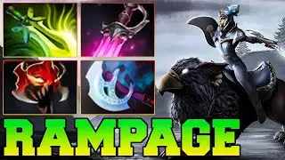 Luna Rampage Dota 2 !! Luna Dota 2 Item Build Rampage Carry Safelane Guide Pro Gameplay 7.35