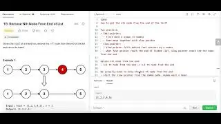 Remove nth Node from End of List - Leetcode 19 - Linked List - Python