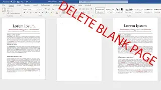 How to delete blank page in Word 2021 and all versions