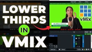 How To Use Customized Lower Thirds in vMix Pro | How To Add Lower Third in vMix