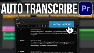 How To Auto Transcribe Captions in Adobe Premiere Pro