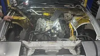 fixing all the fire damage on the 240sx