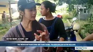Viral Penjual Sayur Cantik di Pati
