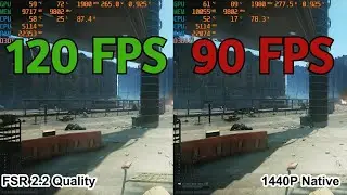 Escape from Tarkov FSR 2.2 VS Native 1440P Comparison | RTX 3080 | 12700KF | High Settings