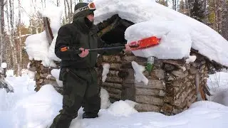 НОЧЬ В СТАРОЙ ИЗБУШКЕ.  БЫТ.РЫБАЛКА НА ХАРИУСА. ОДИН В ТАЙГЕ.