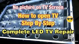 How To Fix LG TV 47LB 55LF 55LB NO BACKLIGHT ‼️ How To Open TV ‼️ LED voltage Test✅ Troubleshoot TV