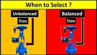 Difference between BALANCED and UNBALANCED trim CONTROL VALVE