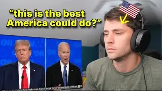 American reacts to Europeans thoughts on TRUMP vs BIDEN debate