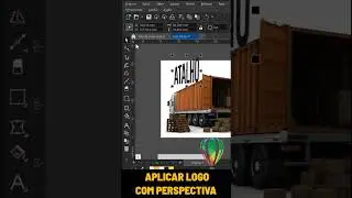 Como aplicar logo com perspectiva e textura no Corel #shorts