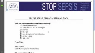 Using the Sepsis Protocols