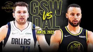 Golden State Warriors vs Dallas Mavericks Full Game Highlights | Jan 25, 2022 | FreeDawkins