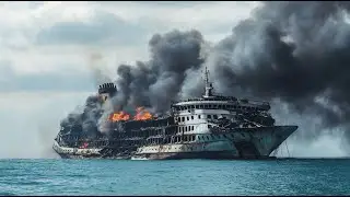 F-16'S FIRST TROPHY! Russian Cruise Ship with a MILLION tons of Korean shells sunk in the Black Sea!