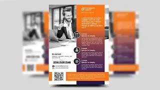 Creative corporate flyer design | Photoshop Tutorial