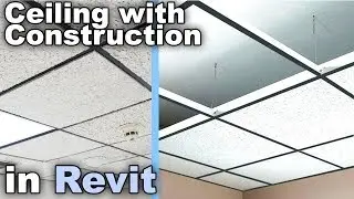 Ceiling with Construction in Revit Tutorial