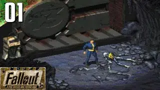 Fallout: 100% (Hard) Walkthrough Part 1 - Vault Caves (No Commentary)