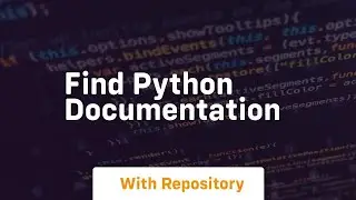 find python documentation