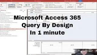 How to Create a Query by Design with Microsoft Access 365 in 1 Minute #Shorts