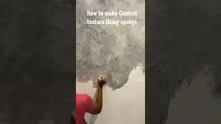 How to make cement texture using sponge and paint