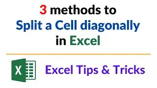 How to Split Cells Diagonally in Excel [3 Methods]