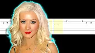 Christina Aguilera - Learning to Fly (Easy Guitar Tabs Tutorial)