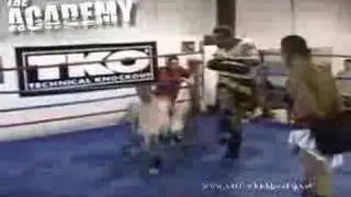 muay thai student testing