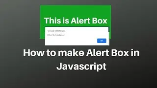 How To Set Alert Box On Webpage Using  Javascript | Javascript Me Alert Kaise Lgaye