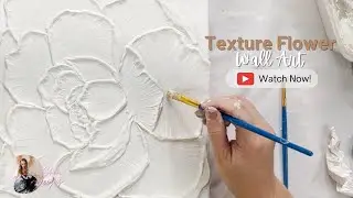 You Must Try This New Texture Art  Flower Technique