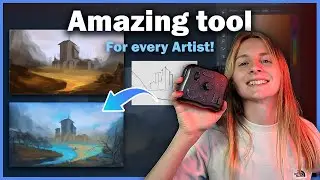 Make 2D and 3D Art Easy with TourBox Elite - 2D Environment Concept Art in Photoshop